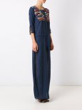 embroidered long dress