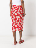 ruffled detail skirt