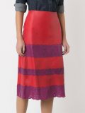 panelled midi skirt