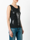 embroidered tank top