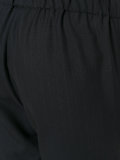 pinstriped cropped trousers