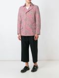printed double breasted jacket