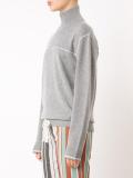 zipped collar jumper