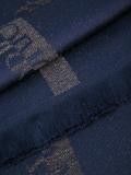 logo print scarf