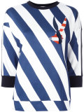 diagonal stripes sweatshirt