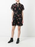 floral print sheer dress