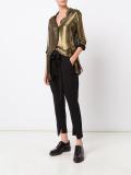 metallic shirt