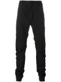 diagonal slim fit trousers