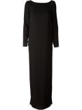 side slit evening dress
