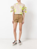 contrast stitch shorts