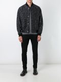 animalier print bomber jacket
