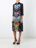 'Fortune' heart nouveaux pleated dress