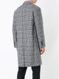 plaid double breasted coat