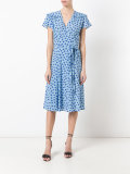 star print shift dress