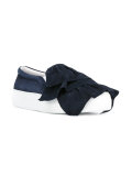 ruffled front slip-on sneakers