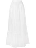 pleated maxi skirt