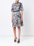 garden print pleated skirt