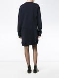 lace-up sweatshirt dress
