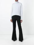 round hem turtleneck sweatshirt