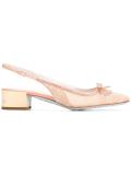 sling back lace pumps