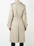 cut-out lapel trench coat