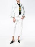 frayed hem denim jacket