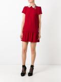 birds collar dress