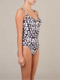 polka dot printed swimsuit