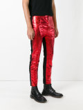 panelled skinny trousers