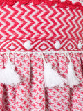 tiered tassel halterneck dress