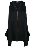 V neck flared top 