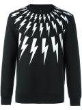 lightning bolt print sweatshirt