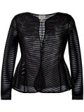 sheer flared jacket