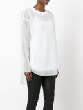 perforated long sleeve top