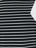 geometric detail striped T-shirt