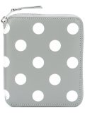 polka-dot zipped wallet