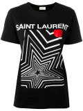 star print oversized T-shirt