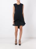 ribbed inset detail dress