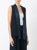 sleeveless blazer-inspired jacket 