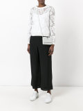 scalloped hem cropped trousers