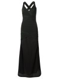 v neck knit dress