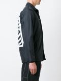 logo print shirt jacket