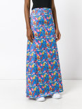 kite patterned maxi skirt