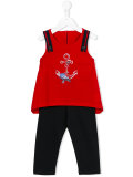 anchor print tracksuit set