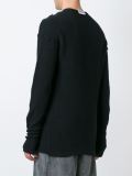 exposed seam sweatshirt