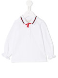 ruffle cuff polo shirt