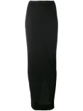 jersey long asymmetric skirt
