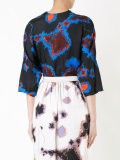 abstract print blouse 