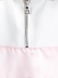 zipped neck loose-fit jumper