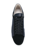 denim laterals lace-up sneakers
